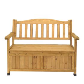 44inch, With Backrest Armrests, Courtyard Wood Storage Box