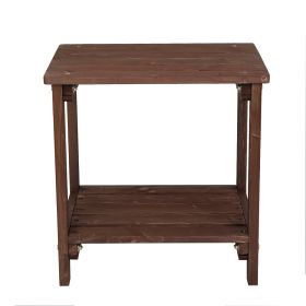 20inx14inx20in, Light Brown, Courtyard  Side Table