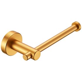 Toilet Paper Holder Brushed Gold Thicken Space Aluminum Toilet Roll Holder For Bathroom, Kitchen, Washroom Wall Mount