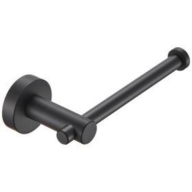 Toilet Paper Holder Matte Black Thicken Space Aluminum Toilet Roll Holder For Bathroom, Kitchen, Washroom Wall Mount
