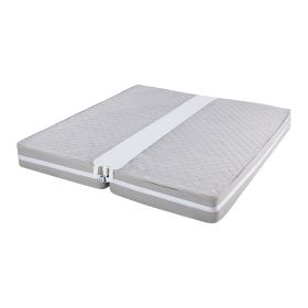 2-in-1 Bed Bridge Twin To King With Attached Sheet - Twin Bed Connector - Split King Gap Filer - Mattress Wedge Gap Filler - Twin To King Bed Converte