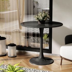 Modern Round Dining Table - Black