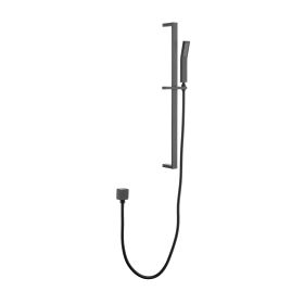 Environmentally Friendly Handheld Showerhead With 28 Inch Slide Bar And 59 Inch Hose (Option: Matte Black)