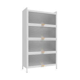 5-Level Flip Door Cabinet (Color: White)