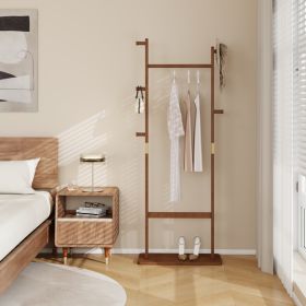 Coat Rack, Solid Wood Clothes Hanger (Option: Walnut)
