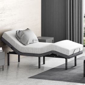 Adjustable Twin XL Bed Base, Ergonomic Electric Twin XL Size Adjustable Bed Frame, Zero Gravity Base For Stress Management, Wireless Remote Contr (Option: TXL)