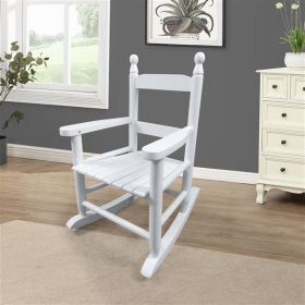 Children's Rocking Chair White (Color: White)