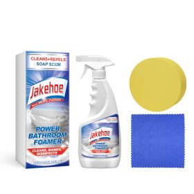 Jakehoe Bathroom Foam Cleaner Toilet, Toilet, Bathtub, Wash Basin, Tile Stain Remover, Descaling Cleaning Spray (Option: 1pcs)
