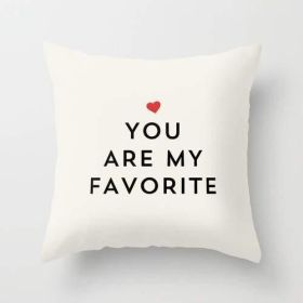 YOU ARE MY FAVORITE Cushion/Pillow (size: 24" x 24")