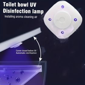 Toilet Disinfection Lamp, Easy To Operate And Easy To Install, Protect The Health Of Your Family, And Deeply Purify The Toilet. (Color: White)